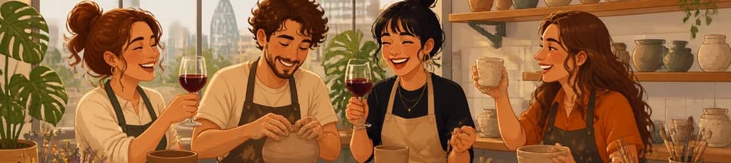 Taller de cerámica y vino en WAKU - Barcelona